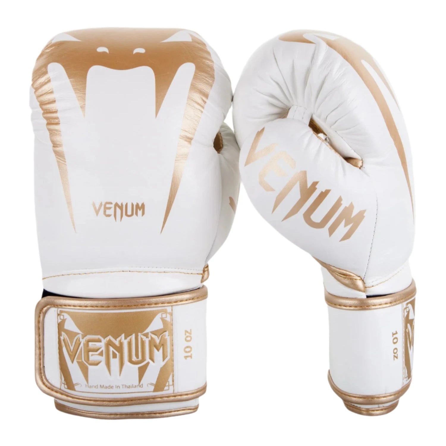 Venum Giant 3.0 Boxing Gloves - Nappa Leather - White/Gold
