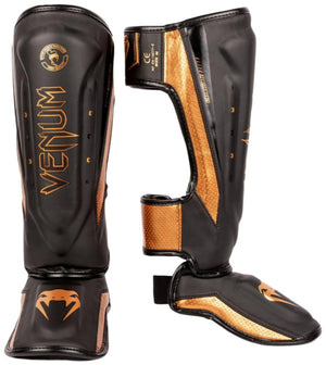 Venum Elite Evo Shinguards - Black/Bronze