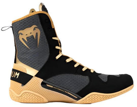 Venum Elite Boxing Shoes - Black/Beige