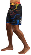 Venum x TEKKEN 8 Fight Shorts - Yoshimitsu - Black/Orange