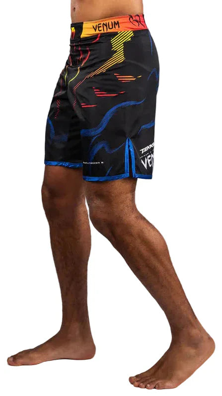 Venum x TEKKEN 8 Fight Shorts - Yoshimitsu - Black/Orange
