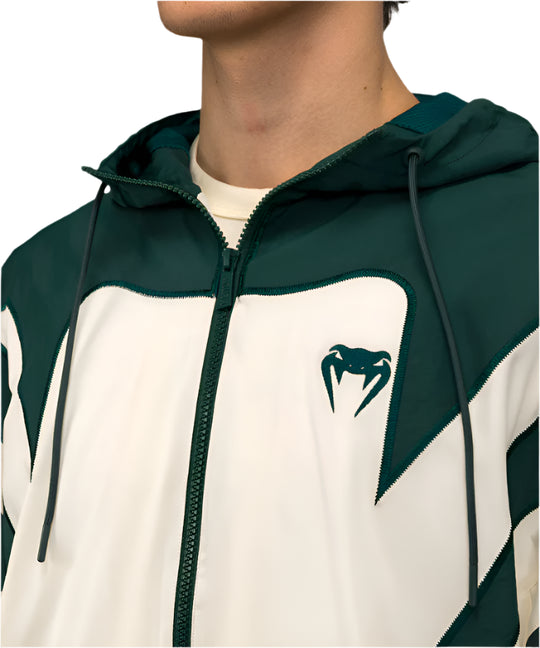 Venum Attack 90 Tracksuit Jacket - Forest Green/Ice