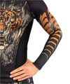 Venum Tiger Men's Long Sleeve Rashguard - Black/Neon Orange