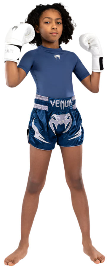 Venum Inferno Kids Thai Shorts - Royal Blue