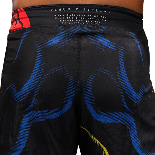 Venum x TEKKEN 8 Fight Shorts - Yoshimitsu - Black/Orange