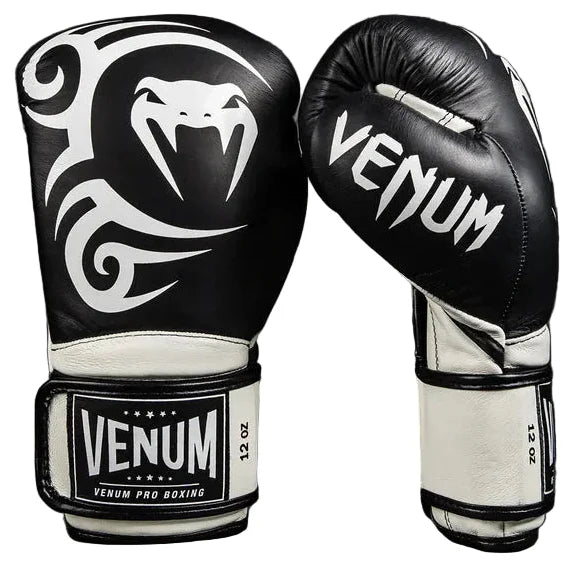 Venum Giant 2.0 Mike Tyson Pro Boxing Gloves - Deep Black/Optical White
