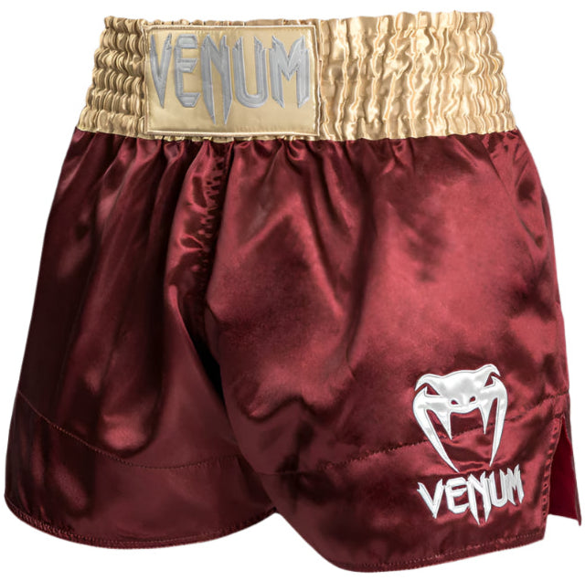 Venum Classic Muay Thai Short - Burgundy/Gold/White