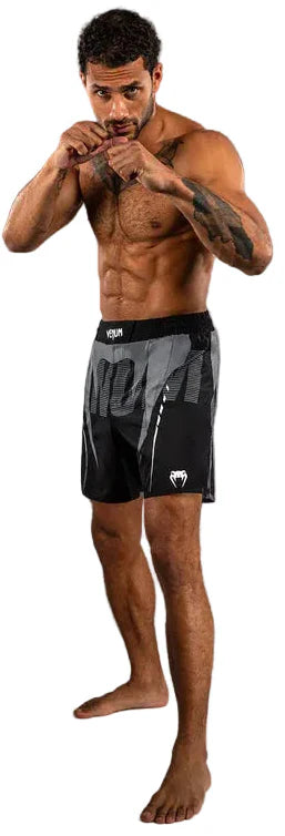 Venum Adrenaline Fightshorts - Black/Silver Grey
