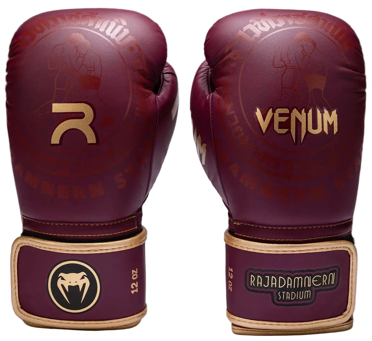 Venum X Rajadamnern Boxing Gloves - Burgundy