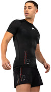 Venum Tactical XT Short Sleeve Rashguard - Black/Fire Red