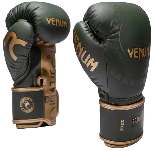 Venum X Rajadamnern Boxing Gloves - Military Green