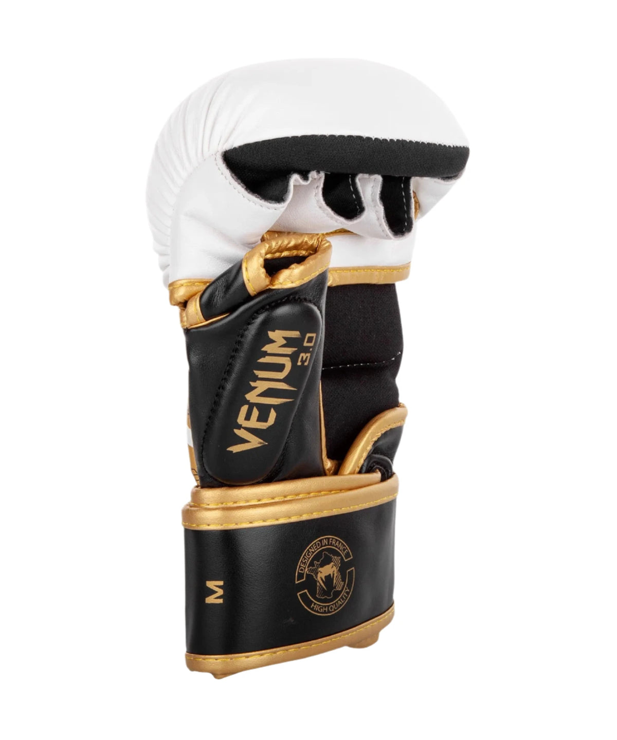 Venum Sparring Gloves Challenger 3.0 - White/Black/Gold
