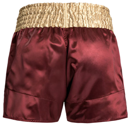 Venum Classic Muay Thai Short - Burgundy/Gold/White