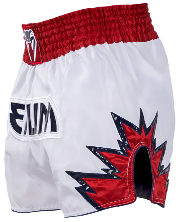 Venum Inferno Muay Thai Shorts - White/Red