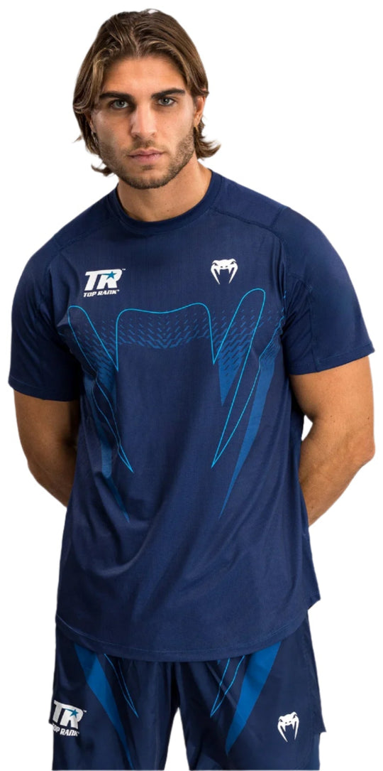 Venum X Top Rank Original Men's Dry Tech Shirt - Navy Blue