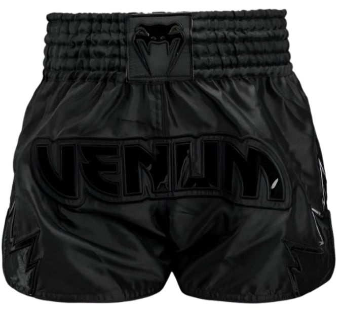 Venum Inferno Muay Thai Shorts - Black/Black