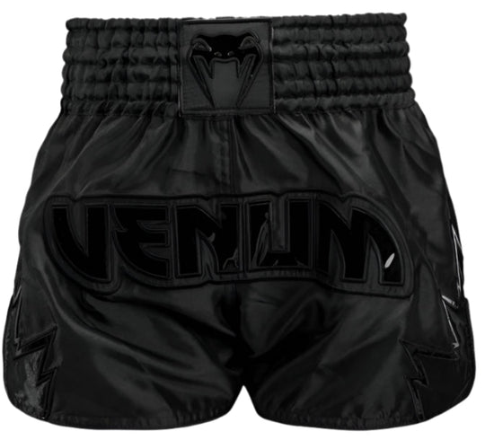 Venum Inferno Muay Thai Shorts - Black/Black
