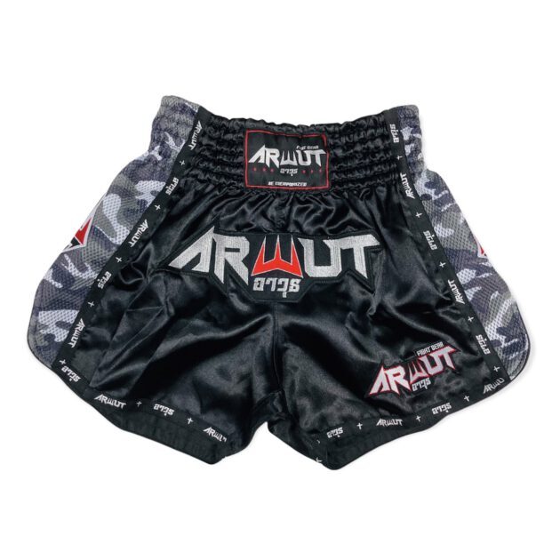 Arwut Camo Edition Muay Thai Shorts - Black/Green