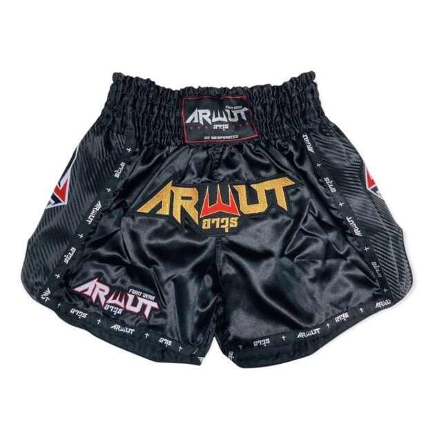 Arwut Carbon Edition Muay Thai Shorts - Black