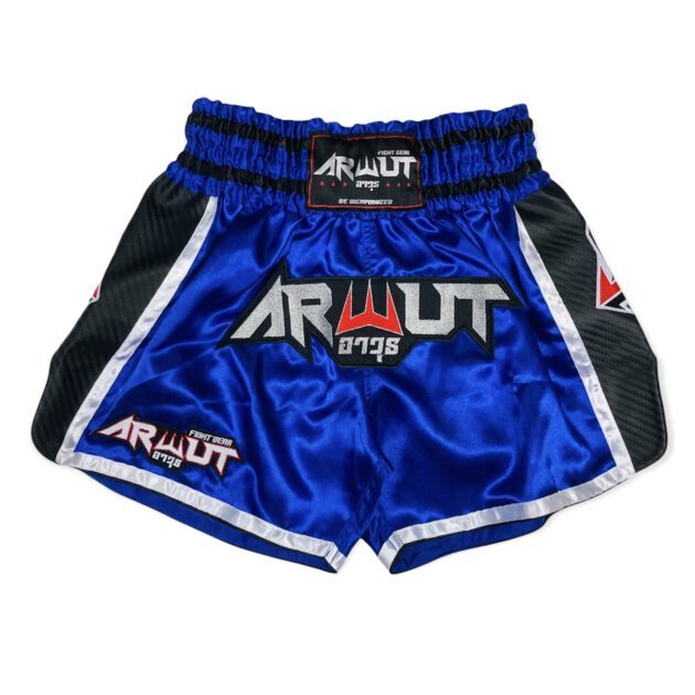 Arwut Carbon Edition Muay Thai Shorts - Blue/Black