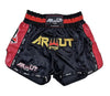 Arwut Carbon Edition Muay Thai Shorts - Black/Red