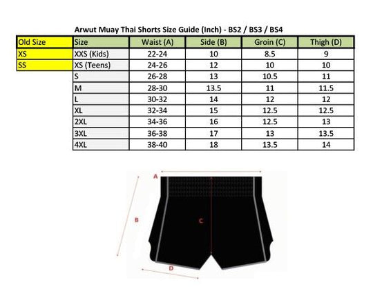 Arwut Old School Graffiti Muay Thai Shorts