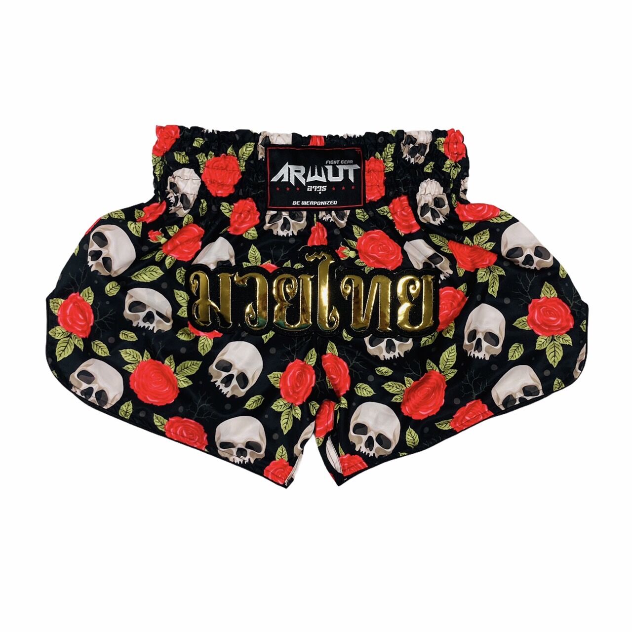 Arwut Skulls & Roses Muay Thai Shorts