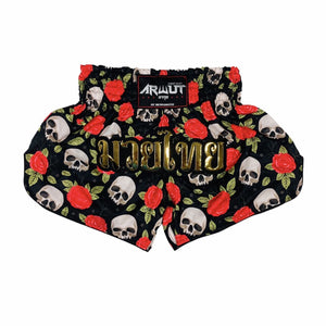 Arwut Skulls & Roses Muay Thai Shorts