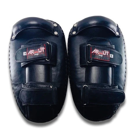 Arwut KP1 Curved Thai Pads - Black - M