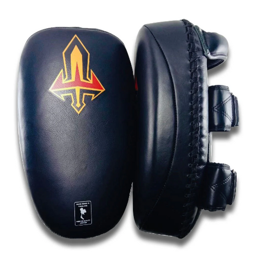 Arwut KP1 Curved Thai Pads - Black - M