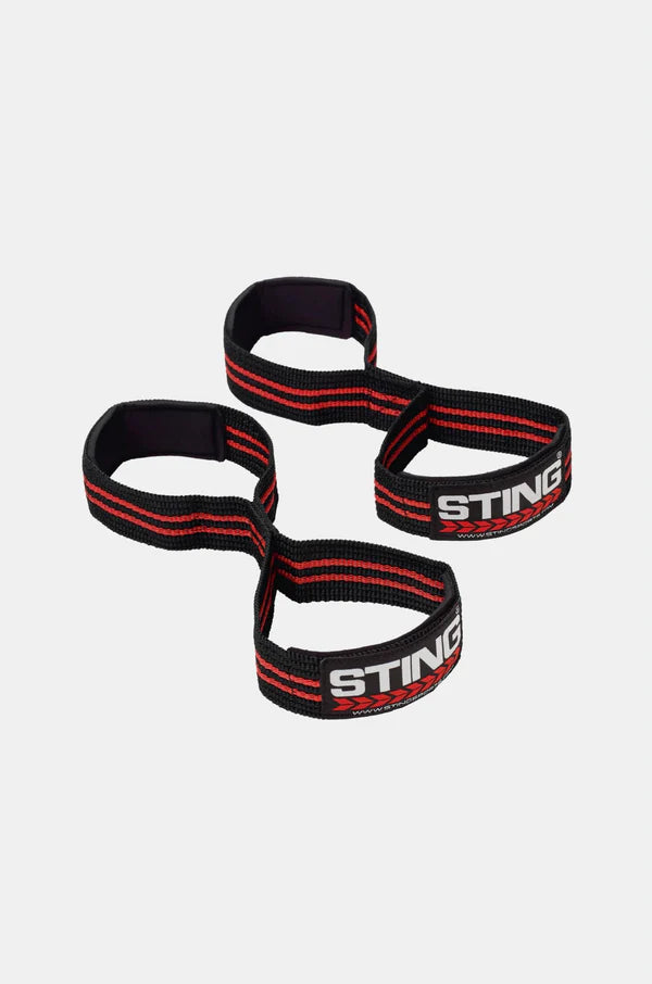 Sting Hd Figure 8 Lifting Straps - Black - Standard