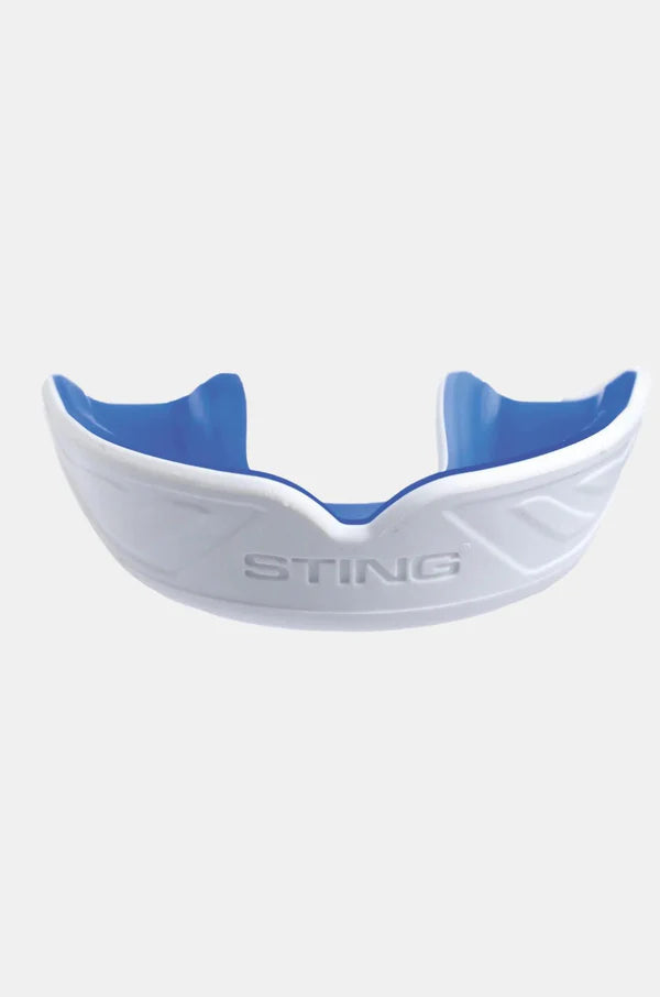 Sting Power Gel Sports Mouthguard - White/Blue