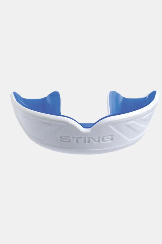 Sting Power Gel Sports Mouthguard - White/Blue