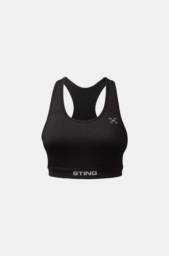 Sting Women's Kinetic Chest Protector Sports Bra - Black