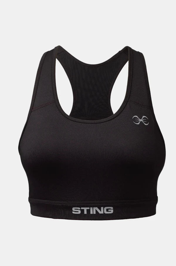 Sting Women's Kinetic Chest Protector Sports Bra - Black