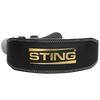 Sting Eco Leather Lifting Belt 4 Inch - Black/Gold