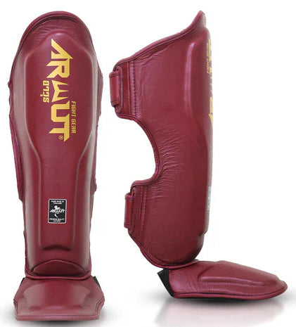 Arwut The Ascent Shin Guards - Crimson Red