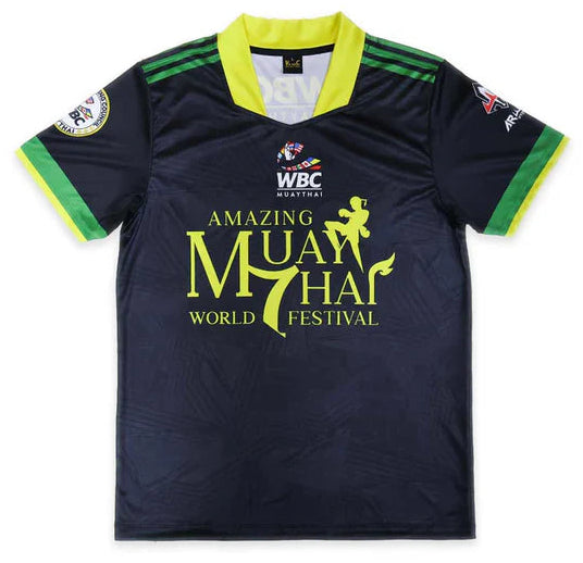Arwut x WBC Amazing Muay Thai Black Flame Soccer T-Shirt