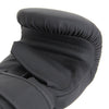 SMAI Triple Black Mitten Boxing Bag Glove - Black