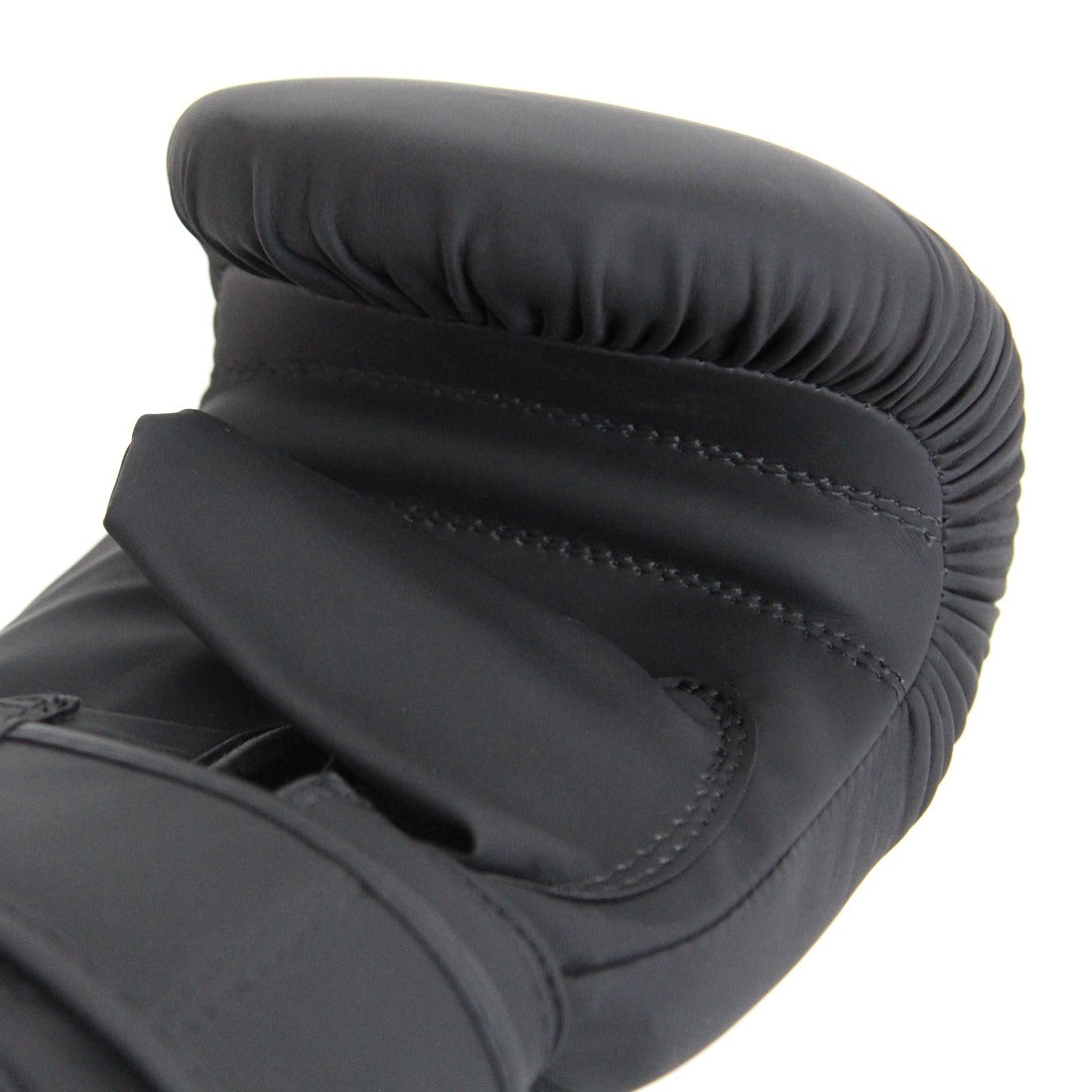 SMAI Triple Black Mitten Boxing Bag Glove - Black