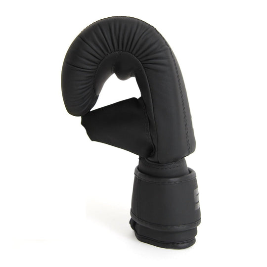 SMAI Triple Black Mitten Boxing Bag Glove - Black