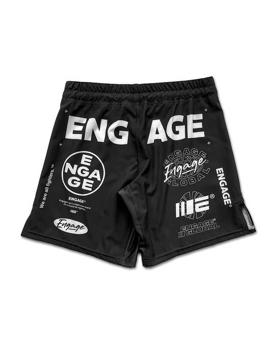 Engage Billboard MMA Grappling Shorts - Black