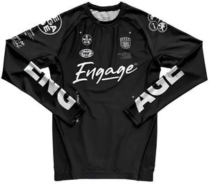Engage Billboard Long Sleeve Rash Guard - Black
