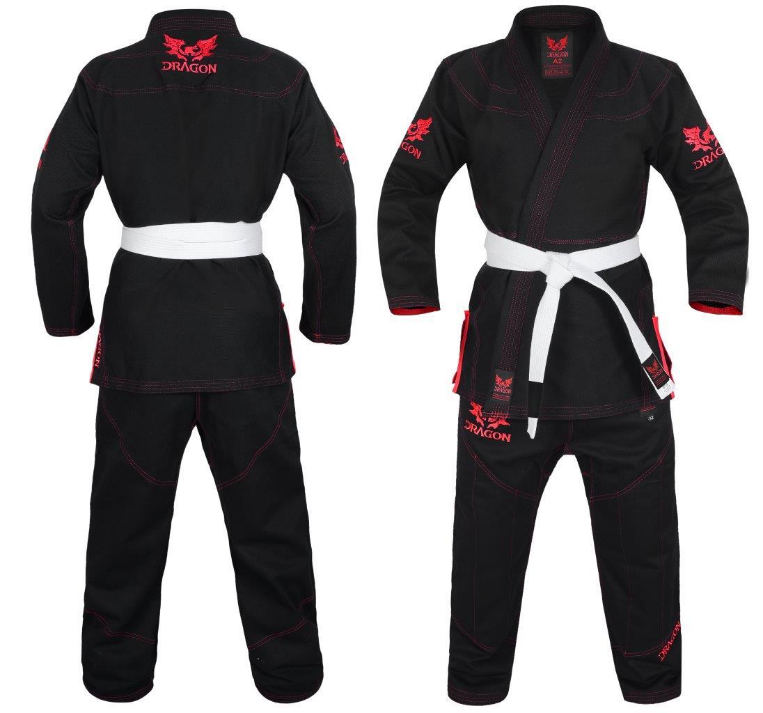 Morgan Dragon V2 450Gsm BJJ GI - IBJJF Approved - Black