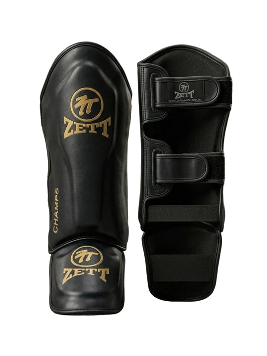 Zett Pro Kick Boxing Shin Instep - Black
