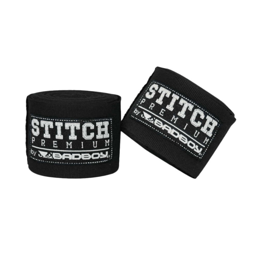 Bad Boy Stitch Premium 5m Hand Wraps - Black