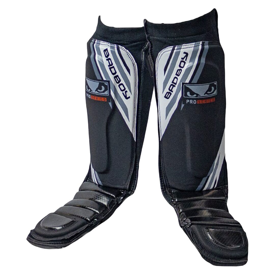 Bad Boy Pro Series Advanced MMA Shin Guards - Black/White