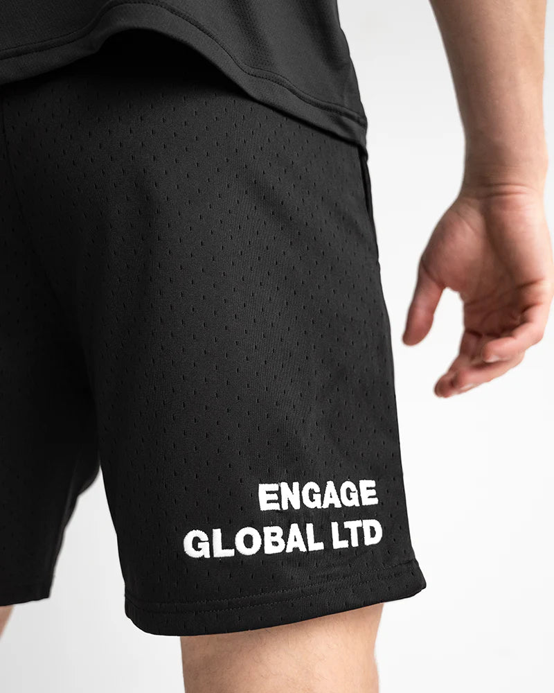 Engaging Shorts Engage Set The Standard Mesh Shorts - Black