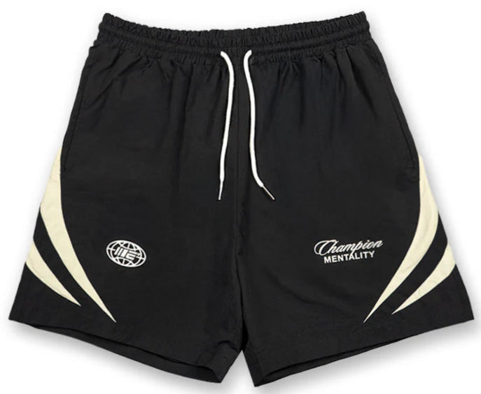Engage Champion Mentality Track Shorts - Black/White