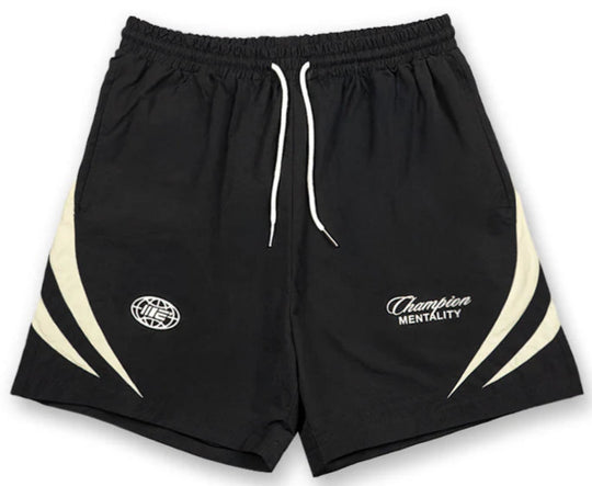 Engage Champion Mentality Track Shorts - Black/White